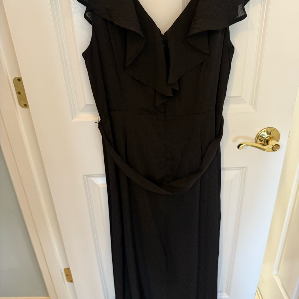 Elegant Black Ruffle Dress